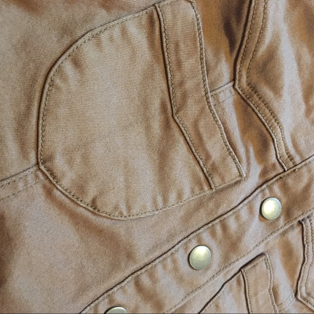 Button Front Mini Skirt - Picture 5 of 5